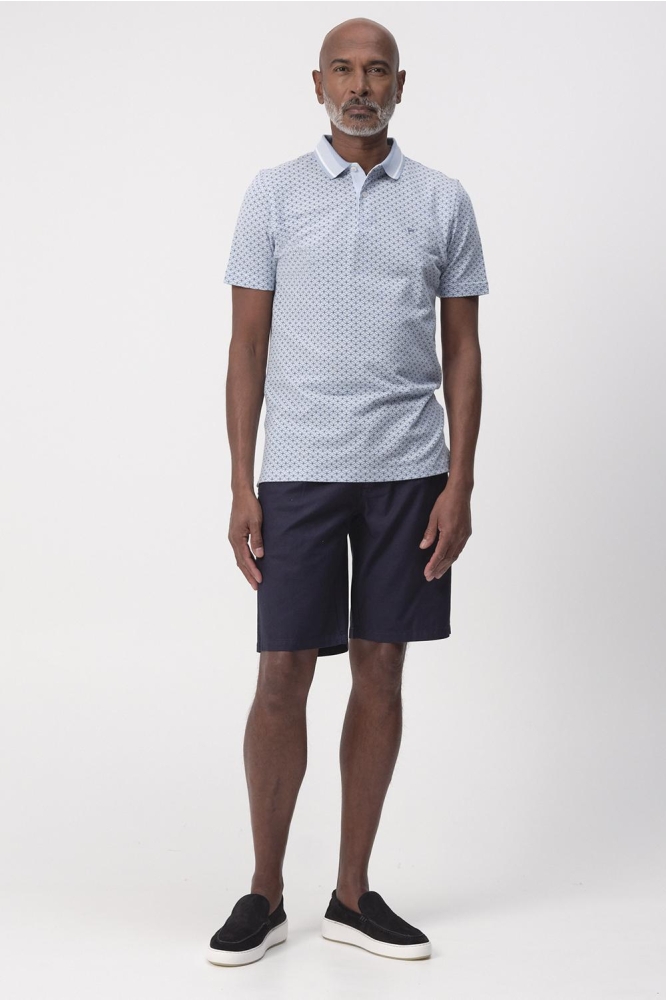 STANSON AOP POLO KM 096117 3251 Chambray blue
